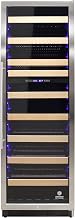 Vinotemp 215 Bottle Wine Cooler Refrigerator, Built-in or Freestanding Wine Fridge with Digital Temperature Control, Glass Door and Safety Lock, Right Hinge, 215 Bottle, Black