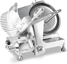 eurodib Commercial Food Slicer, 12" Stainless Blade, Deli Sli – HLS HBS300L | Belt drive, integrated blade sharpener, Perspex protector guard, waterproof shut-off, adjustable slice thickness