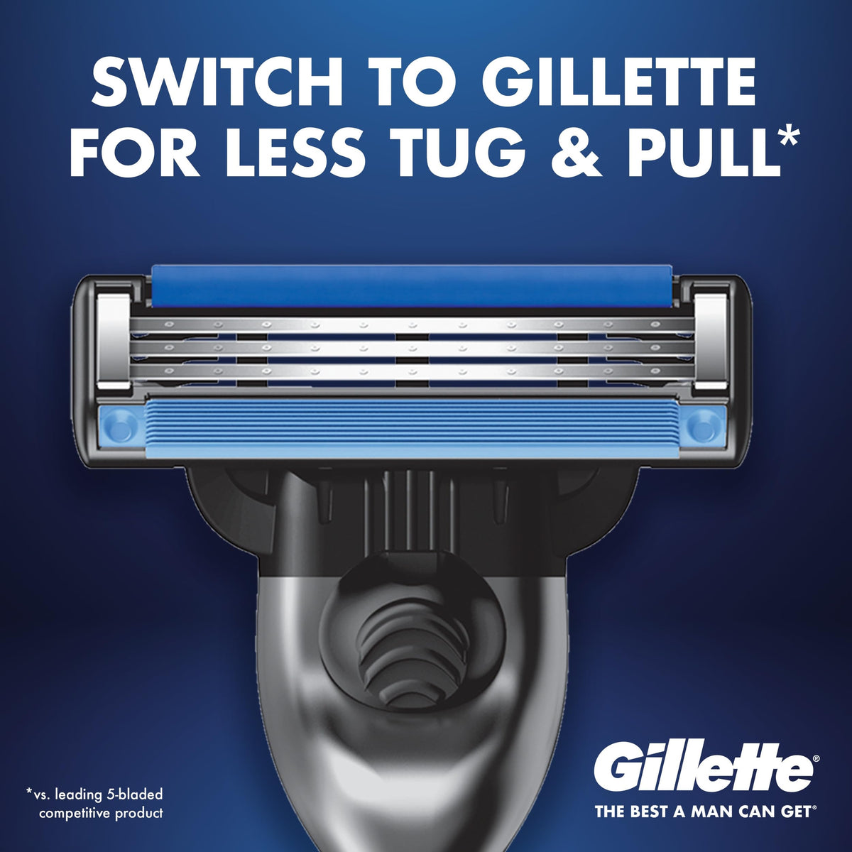 Mach3 Razor Refills for Men by Gillette – 15 Count (Pack of 1), Blue, Model 47400313095