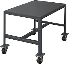 Durham Steel Mobile Medium Duty Machine Table, MTM243630-2K195, 1 Shelves, 2000 lbs Capacity, 36" Length x 24" Width x 30" Height