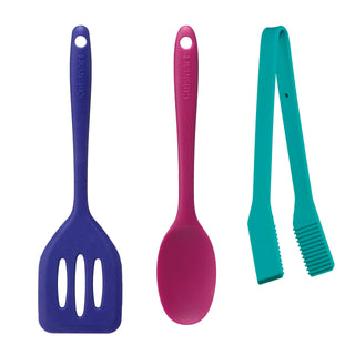 Set of 3 Mini Prep-and-Serve Tools by Cuisinart – Set of 3 Prep & Serve, Silicone, Multicolor, Pack of 3, Model CTG-00-3MPT