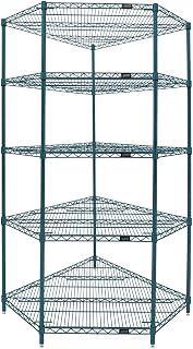 QUANTUM STORAGE SYSTEMS WR86-1836CRNP-5 Wire Shelving, Carbon Steel, Epoxy Coated, Green, NSF