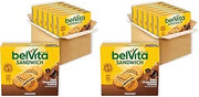 Belvita Breakfast Bar Biscuit Sandwiches, Dark Chocolate Creme, 5 Count (Pack of 12)