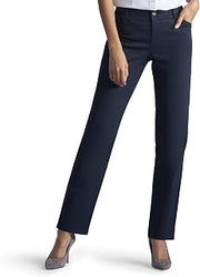 Lee Women’s Relaxed Straight Leg Pant,Imperial Blue 20 Long