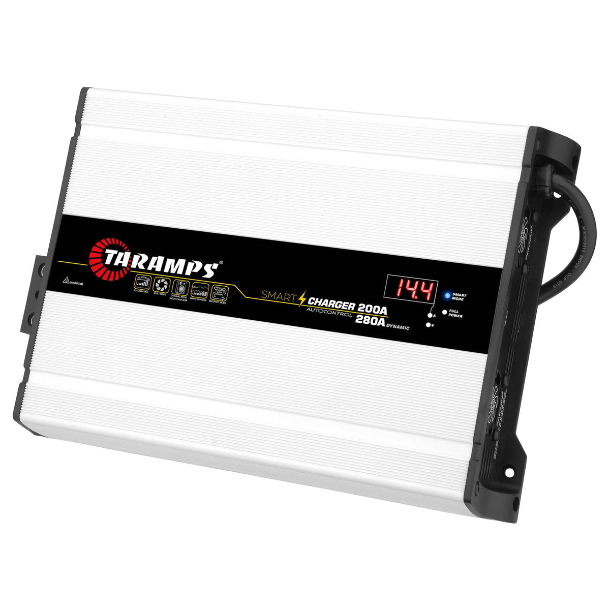 Taramps Smart Charger 200/280A Battery Charger 280A Dynamic Mode Car Audio System Power Supply 4000 Watts Max Output Power Bivolt Automatic 127/220VAC by Taramp's – Model