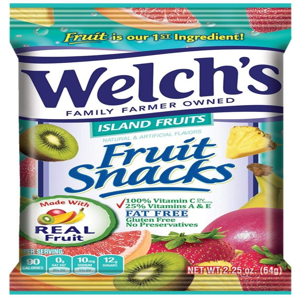 Welchs Island Fruit Snacks 2.25 Oz by Welch's – 2.25 Ounce (Pack of 1), Pack of 48