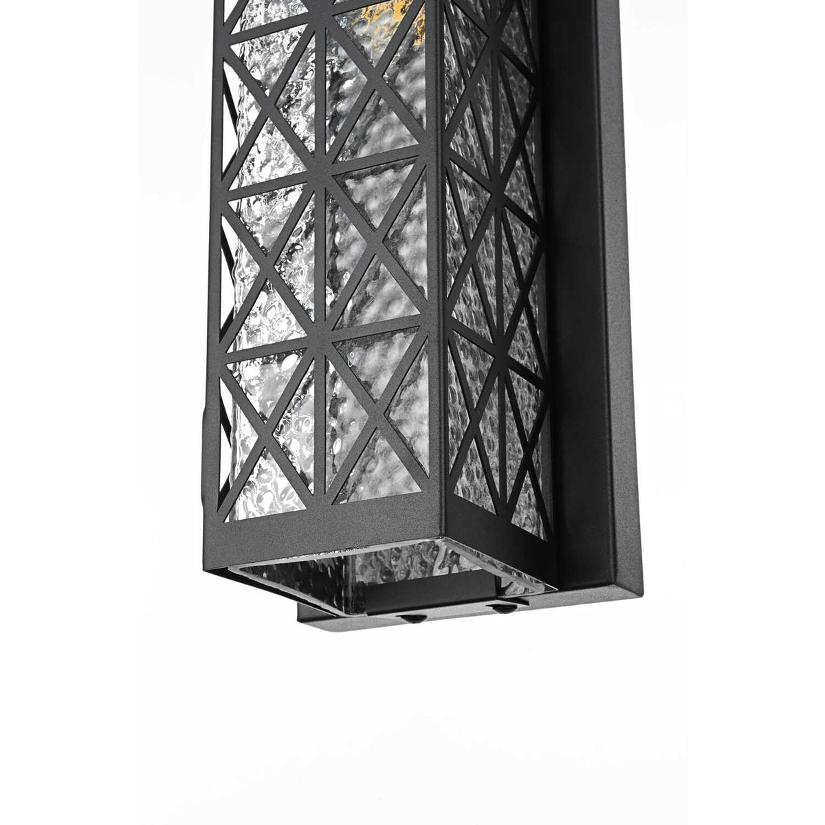 Wildey One Light Outdoor Wall Sconce Black by Lighting Design – Iron, Black, Model OD361W16BK