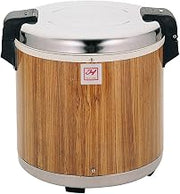 Thunder Group SEJ21000 50 Cup Rice Warmer with Wood Grain Finish - 120V