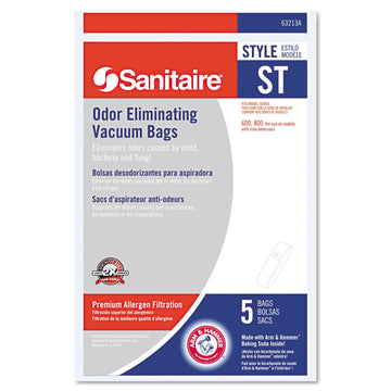 Electrolux Sanitaire 63213B10 Eureka Disposable Bags for SC600 & SC800 Series Vacuums 5/Pack