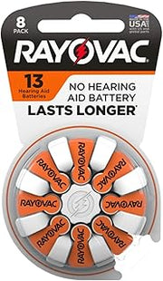 Rayovac Size 13 Hearing Aid Batteries (8 Pack)