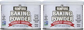Rumford Reduced Sodium Baking Powder, 4 Ounce (Pack of 2)