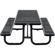 Global Industrial Black / Industrial / 96 inches x 30 inches x 17 inches Picnic Tables