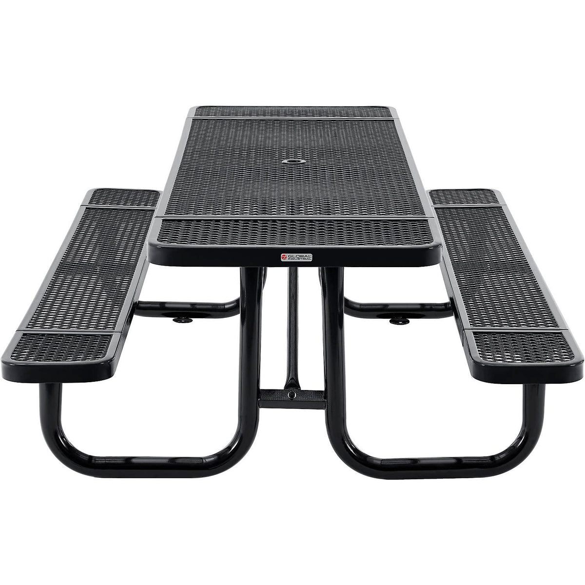Global Industrial Black / Industrial / 96 inches x 30 inches x 17 inches Picnic Tables