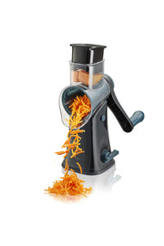 Click drum grater by GEFU – One Size, Stainless Steel, Black, Model GF24-89555