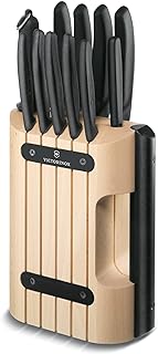 Swiss Classic Cutlery by Victorinox – Set of 11, Stainless Steel, Black, Pack of 11, Model 6.7153.11