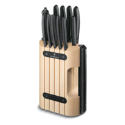 Swiss Classic Cutlery by Victorinox – Set of 11, Stainless Steel, Black, Pack of 11, Model 6.7153.11