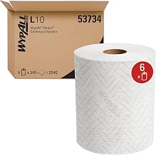 REACH™ General Clean L10 Light Cleaning Towels (53734), Center-Pull Roll Towel for WypAll REACH Disepnser (53688), 340 sheets/Roll, 6 Rolls/Case, 2040 Sheets/Case