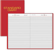 AT-A-GLANCE SD374-13 Standard diary for 2009, business daily, tel/expense, 7-1/2 x 9-7/16, red vinyl cover