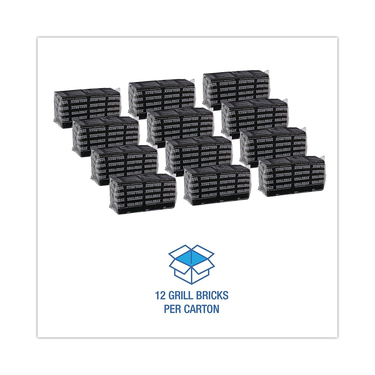3M Grill-Brick Grill Cleaner GB12 – 12 Pack, 3.5 in x 4 in x 8 in