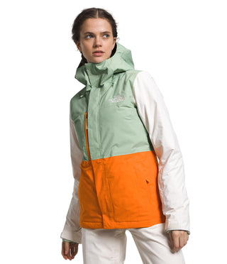 Womens Freedom Insulated Jacket by The North Face – Small, Nylon, Misty Sage/Mandarin, Model NF0A7WYKKIA