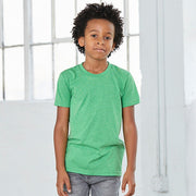 BELLA+CANVAS Youths Tri-Blend T-Shirt by Bella + Canvas – Medium, Polyester/25, True Royal Triblend, Model UTPC2938