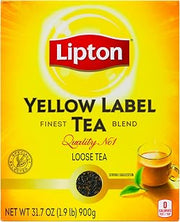 Lipton Yellow Label International Blend | Premium Tea |Black Tea | Rich Flavor for Traditional Chai | Loose Tea | 900 Grams (Pack of 1)