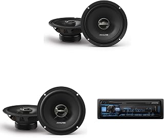 Alpine UTE-63BT w/EL-E65-G Coaxial & DM-65-G 6.5" Speaker Set