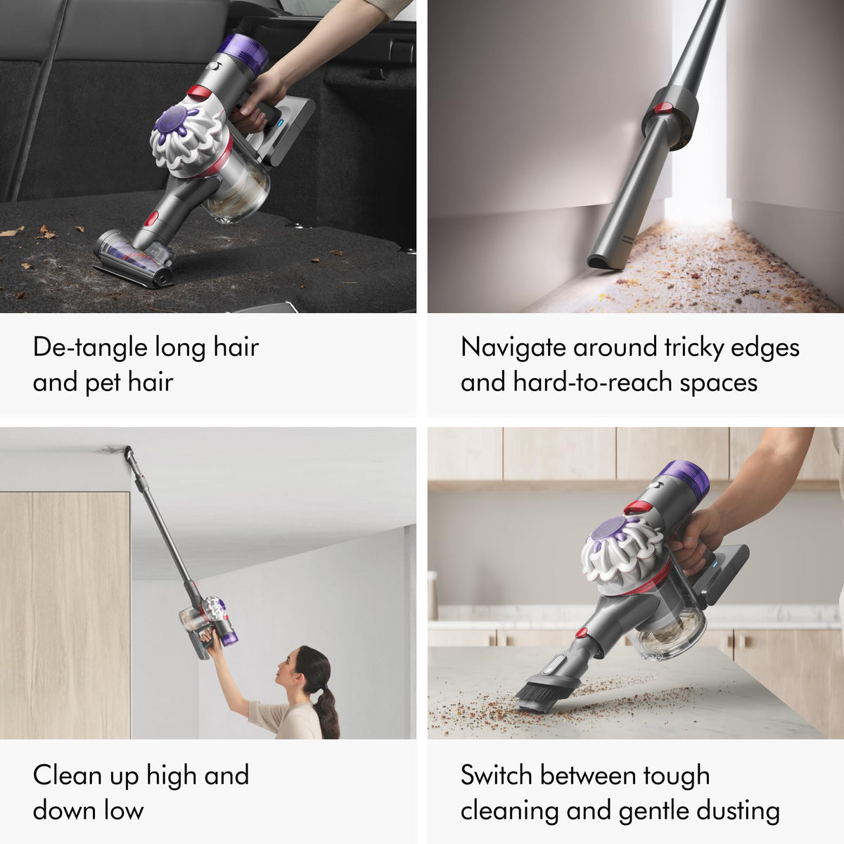 V8 Extra Cordless Vacuum Cleaner by Dyson – 0.54 liters, Nickel, Model 400496-01