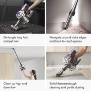V8 Cordless Vacuum (Renewed Premium) by Dyson – 0.14 gallons, Silver/Nickel, Model 400473-03