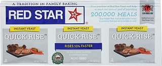 Red Star Quick Rise Instant Yeast, Non GMO, 0.75 Ounces (Pack Of 18)