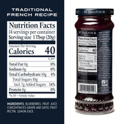 Blueberry Fruit Spread - 10oz - 100% from Fruit by ST. DALFOUR – 10 Ounce (Pack of 6), Pack of 6, Model 95724