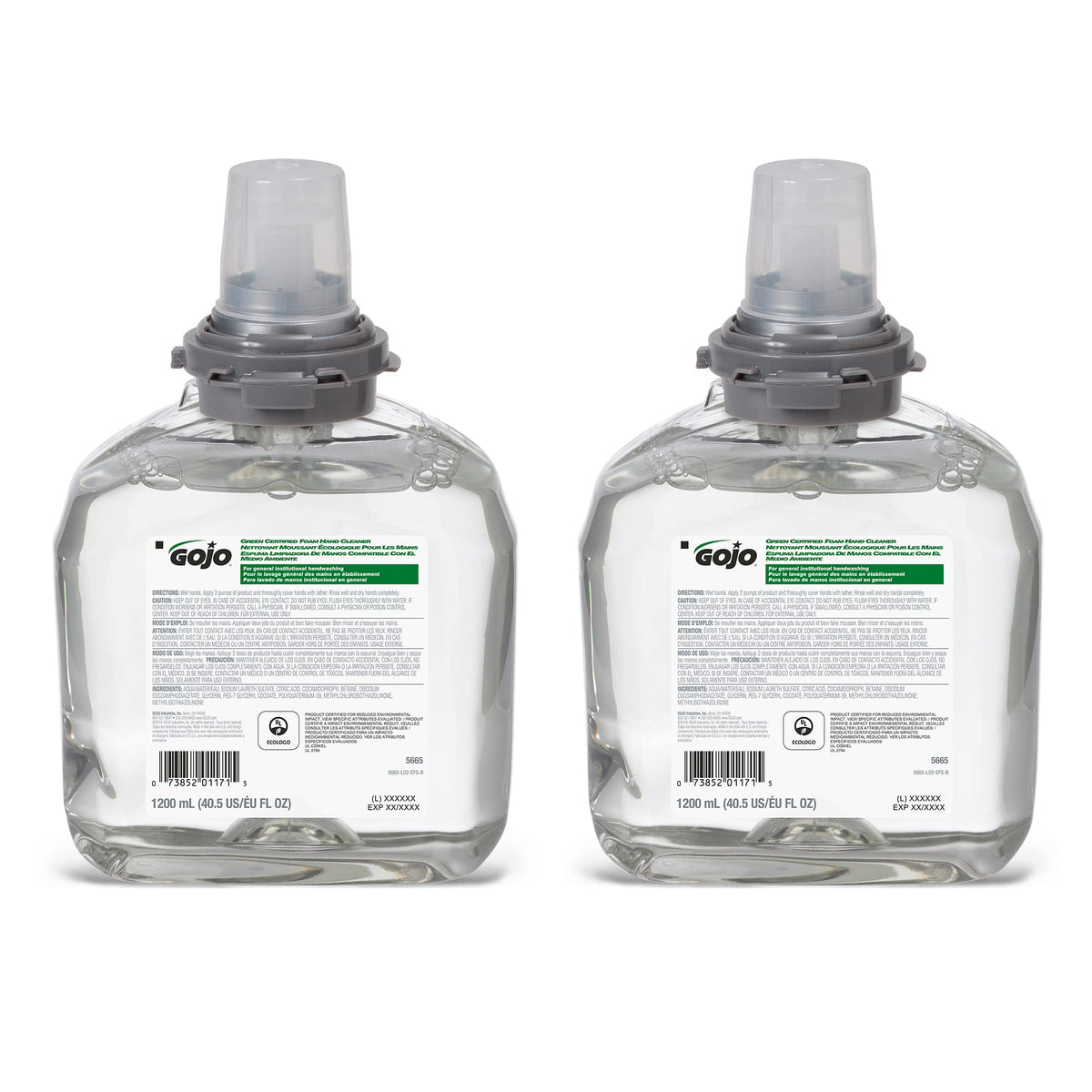 GOJO Cleaner / Foam Handwash / 40.5 Fl Oz (Pack of 2) Hand Wash