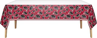 Creative Converting Graduation School Spirit Red Tablecloths, 3 ct