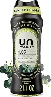 Downy Unstopables Unlimited Collection In-Wash Laundry Scent Booster Beads, No. 09, Fine Fragrance, Long-Lasting Fresh Scent Beads, 21.1 oz