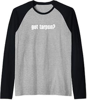 Got Tarpon? Silver Kings Saltwater Fishing Raglan Baseball Tee