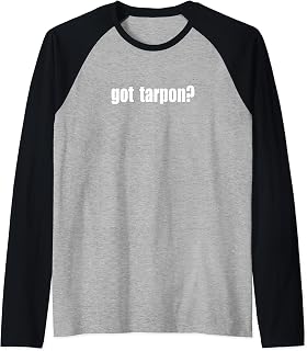 Got Tarpon? Silver Kings Saltwater Fishing Raglan Baseball Tee