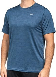Reebok Men's Textured Active Tee (Dress Blues, Small)