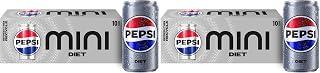 Diet Pepsi Soda, 7.5 Ounce Mini Cans (Pack of 20)