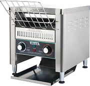 Winco 300 Slices/Hour Conveyor Toaster, Slices/Hour | High speed toasting, Adjustable speed control, Dual heating elements, Great for Toast, Bagels, Breakfast Service and Buffets