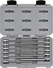 TEKTON 3/8 Inch Drive Long Torx Bit Socket Set, 12-Piece (T10-T60) | SHB91305