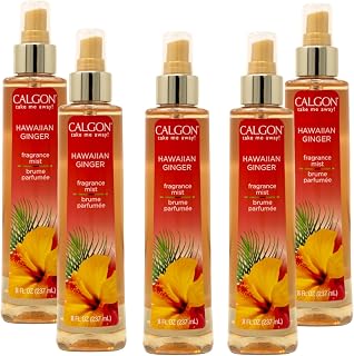 Calgon Hawaiian Ginger Fragrance Body Mist 8 oz (Pack of 5)