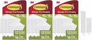 Command Picture Hanging Strips PH209-28NA, 3 Pack, White Medium and Large Assorted Adhesive Fasteners, 84 Pairs, 168 Strips Total, Damage Free Wall Decor for Apartments, Dorm Rooms, Classrooms
