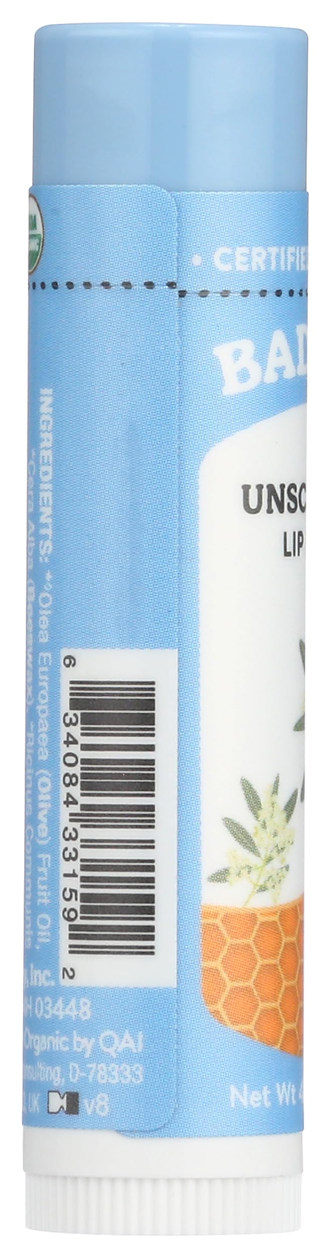 Lip Balm Stick by Badger – 0.15 Ounce (1 Count), Clear, Model 720101