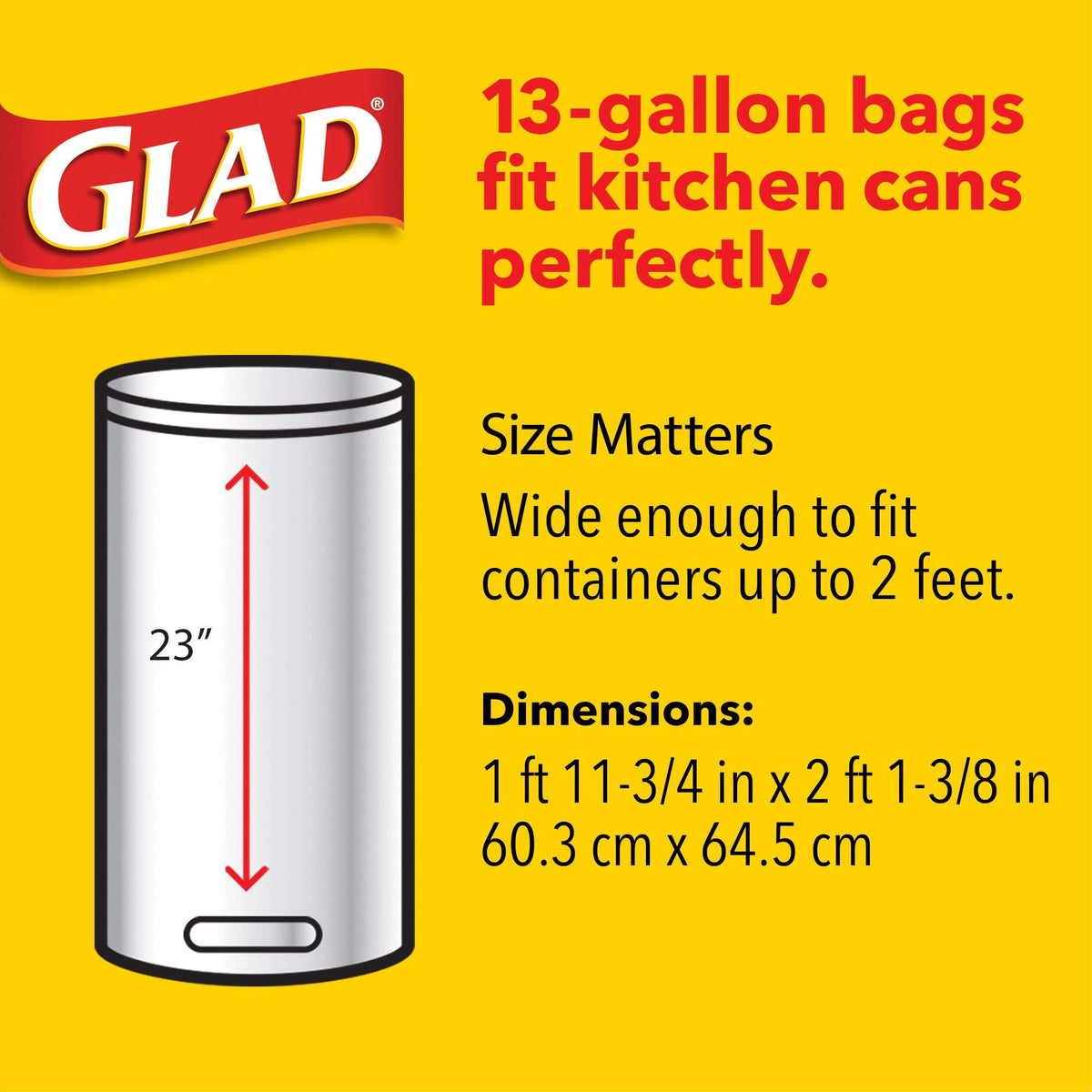 CLO78563 - Glad Febreze Fresh Talll Kitchen Drawstring Bags – 1 Count (Pack of 1), 13.0 gallons, Plastic, White