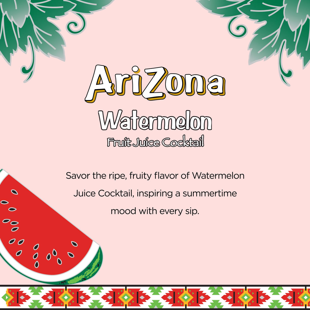 Watermelon | Fruit Juice Cocktail | 22 Fl Oz (12 Pack) by AriZona – 22 Fl Oz (12 Pack), Watermelon, Pack of 12