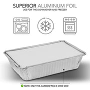 Stock Your Home 2 lb / 50 Pack / Silver Containers