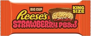 Reese's PB&J Strawberry Big Cup King Size Peanut Butter Cups, 2.8 oz