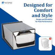 Fullfold Chrome Countertop Napkin Dispenser by San Jamar – Fullfold, Metal, Chrome, Model H3001XC