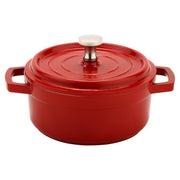 GET 0.25 Quart / Round / Red / White Dutch Ovens