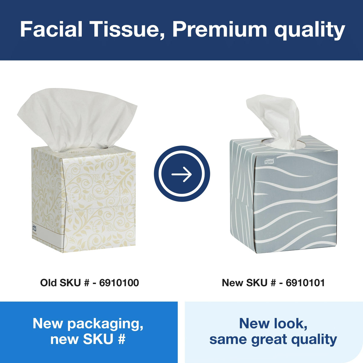 Tork Premium Facial Tissue Cube Box White – 36 x 86 Tissues, 6910101